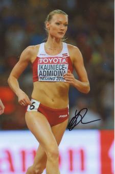 Laura Ikauniece Admidina  Lettland 3.WM 2015 Siebenkampf  Leichtathletik Foto original signiert 