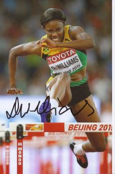 Danielle Williams  Jamaika 110m Hürden  1.WM 2015  Leichtathletik Foto original signiert 