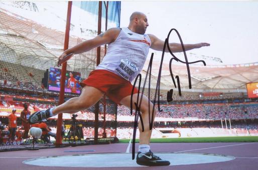 Piotr Malachowski  Polen  Diskus  1.WM 2015  Leichtathletik Foto original signiert 