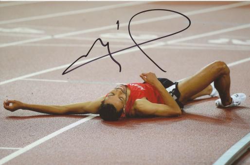 Abdalaati Iguider Marokko   Algerien 1500m   3.WM 2015  Leichtathletik Foto original signiert 