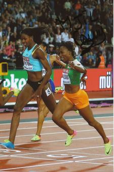 Marie Josee Ta Lou  Elfenbeinküste  200m  2.WM 2015  Leichtathletik Foto original signiert 