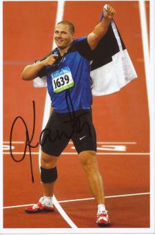 Gerd Kanter  Estland  Diskus 1.OS 2008  Leichtathletik Foto original signiert 