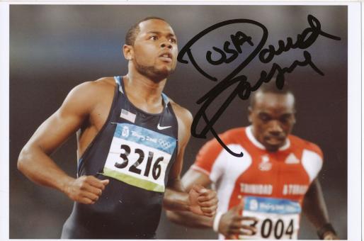 David Payne  USA  110m Hürden  2.OS 2008  Leichtathletik Foto original signiert 