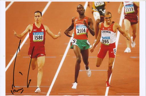 Ismail Ahmed Ismail  Sudan  800m  2.OS 2008  Leichtathletik Foto original signiert 