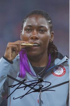 Brittney Reese  USA  Weitsprung   1.OS 2012  Leichtathletik Foto original signiert 