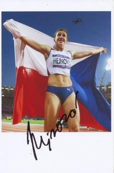 Zuzana Hejnova  TCH  400m Hürden  3.OS 2012  Leichtathletik Foto original signiet 
