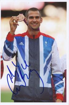 Robert Grabarz  GB  Hochsprung  3.OS 2012  Leichtathletik Foto original signiert 