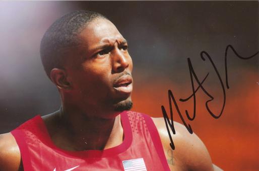 Michael Tinsley  USA  400m Hürden  2. OS 2012  Leichtathletik original signiert 