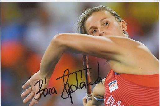 Barbora Spotakova  TCH Speer  3. OS 2016  Leichtathletik original signiert 