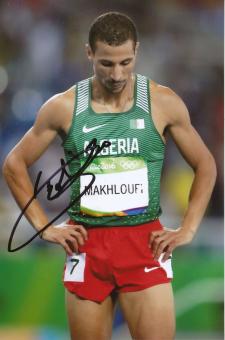 Taoufik Makhloufi  Algerien  800m  2. OS 2016  Leichtathletik original signiert 