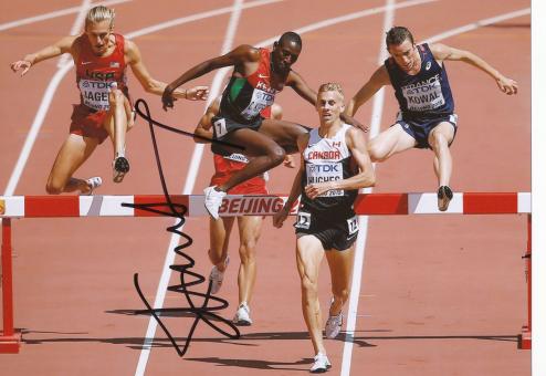 Consesius Kipruto  Kenia  3000m Hindernis  2.WM 2015  Leichtathletik original signiert 