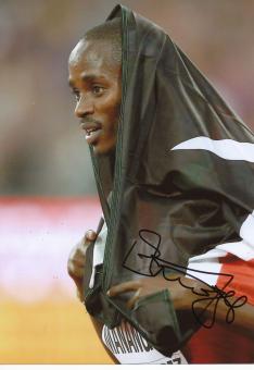 Elijah Motonei Manangoi  Kenia  1500m  1.WM 2017  Leichtathletik original signiert 