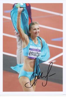 Olga Rypakowa  Kasachstan  Dreisprung  1.OS  2012  Leichtathletik original signiert 