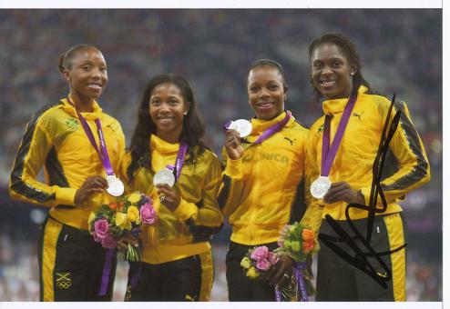Kerron Stewart  Jamaika  4 x 100m  1.OS  2012  Leichtathletik original signiert 