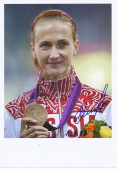 Jekaterina Poistogowa  Rußland  800m  3.OS  2012  Leichtathletik original signiert 