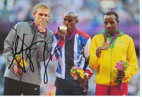 Galen Rupp  USA  10 000m   2.OS  2012  Leichtathletik original signiert 