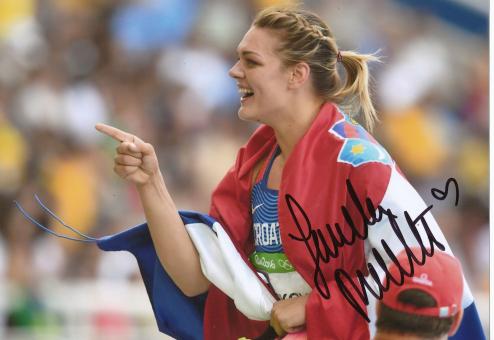 Sandra Perkovic  Kroatien  Diskus  1.OS  2016  Leichtathletik original signiert 