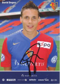 David Degen   2007/2008  FC Basel  Autogrammkarte original signiert 