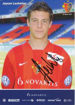 Jayson Leutwiler  2007/2008  FC Basel  Autogrammkarte original signiert 
