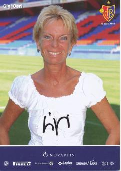 Gigi Oeri  2007/2008  FC Basel  Autogrammkarte original signiert 