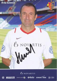 Fritz Schmid  2007/2008  FC Basel  Autogrammkarte original signiert 