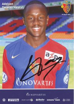Adelson Tavares Varela  2007/2008  FC Basel  Autogrammkarte original signiert 