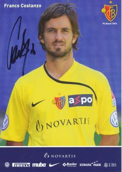 Franco Costanzo   2008/2009  FC Basel  Autogrammkarte original signiert 