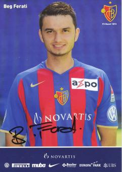 Beg Ferati   2008/2009  FC Basel  Autogrammkarte original signiert 