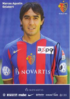 Marcos Gelabert   2008/2009  FC Basel  Autogrammkarte original signiert 