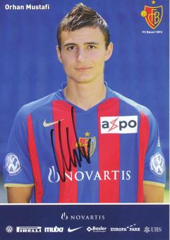 Orhan Mustafi  2008/2009  FC Basel  Autogrammkarte original signiert 