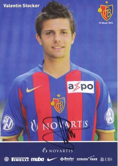 Valentin Stocker  2008/2009  FC Basel  Autogrammkarte original signiert 