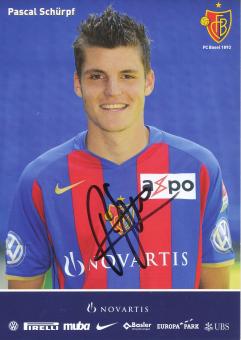 Pascal Schürpf  2008/2009  FC Basel  Autogrammkarte original signiert 