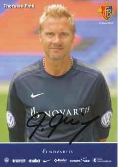 Thorsten Fink  2010/2011  FC Basel  Autogrammkarte original signiert 