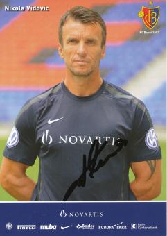 Nikola Vidovic  2010/2011  FC Basel  Autogrammkarte original signiert 