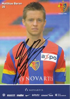 Matthias Baron  2010/2011  FC Basel  Autogrammkarte original signiert 