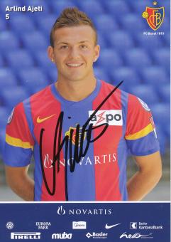 Arlind Ajeti  2011/2012  FC Basel  Autogrammkarte original signiert 