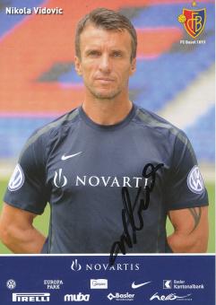 Nikola Vidovic  2010/2011  FC Basel  Autogrammkarte original signiert 