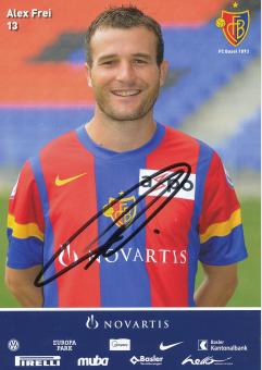 Alex Frei  2010/2011  FC Basel  Autogrammkarte original signiert 