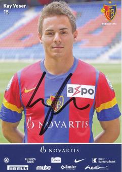 Kay Voser  2010/2011  FC Basel  Autogrammkarte original signiert 