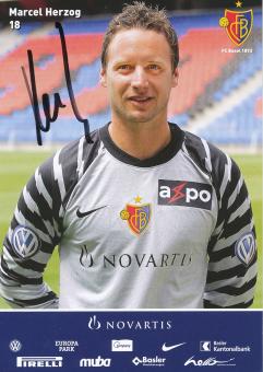 Marcel Herzog  2010/2011  FC Basel  Autogrammkarte original signiert 