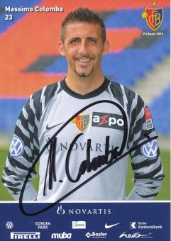 Massimo Colomba  2010/2011  FC Basel  Autogrammkarte original signiert 