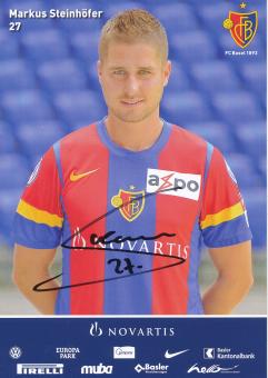 Markus Steinhöfer  2011/2012  FC Basel  Autogrammkarte original signiert 