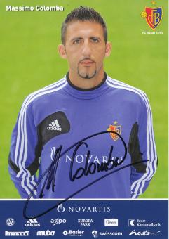 Massimo Colomba  2012/2013  FC Basel  Autogrammkarte original signiert 