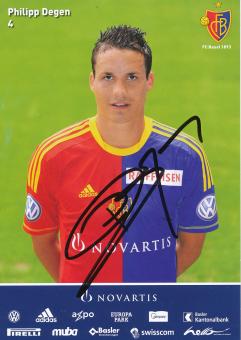 Philipp Degen  2012/2013  FC Basel  Autogrammkarte original signiert 
