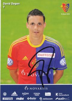 David Degen  2012/2013  FC Basel  Autogrammkarte original signiert 