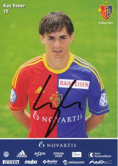 Kay Voser   2012/2013  FC Basel  Autogrammkarte original signiert 