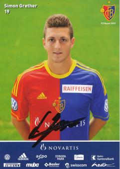 Simon Grether   2012/2013  FC Basel  Autogrammkarte original signiert 