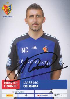 Massimo Colomba   FC Basel  Autogrammkarte original signiert 
