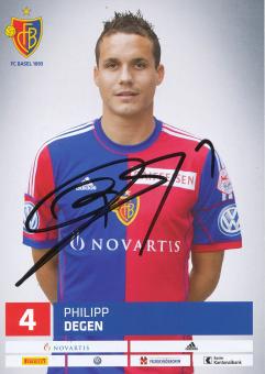 Philipp Degen  FC Basel  Autogrammkarte original signiert 