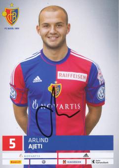 Arlind Ajeti  FC Basel  Autogrammkarte original signiert 